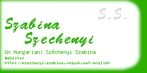 szabina szechenyi business card